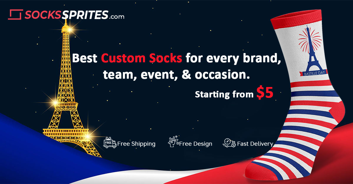 Celebrating Bastille Day with Custom Socks from Socks Sprites!