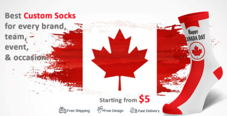 Happy Canada Day with Custom Branded Socks