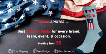 Celebrate Independence Day with Custom Branded Socks from Socks Sprites!