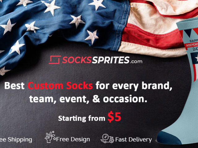 Celebrate Independence Day with Custom Branded Socks from Socks Sprites!