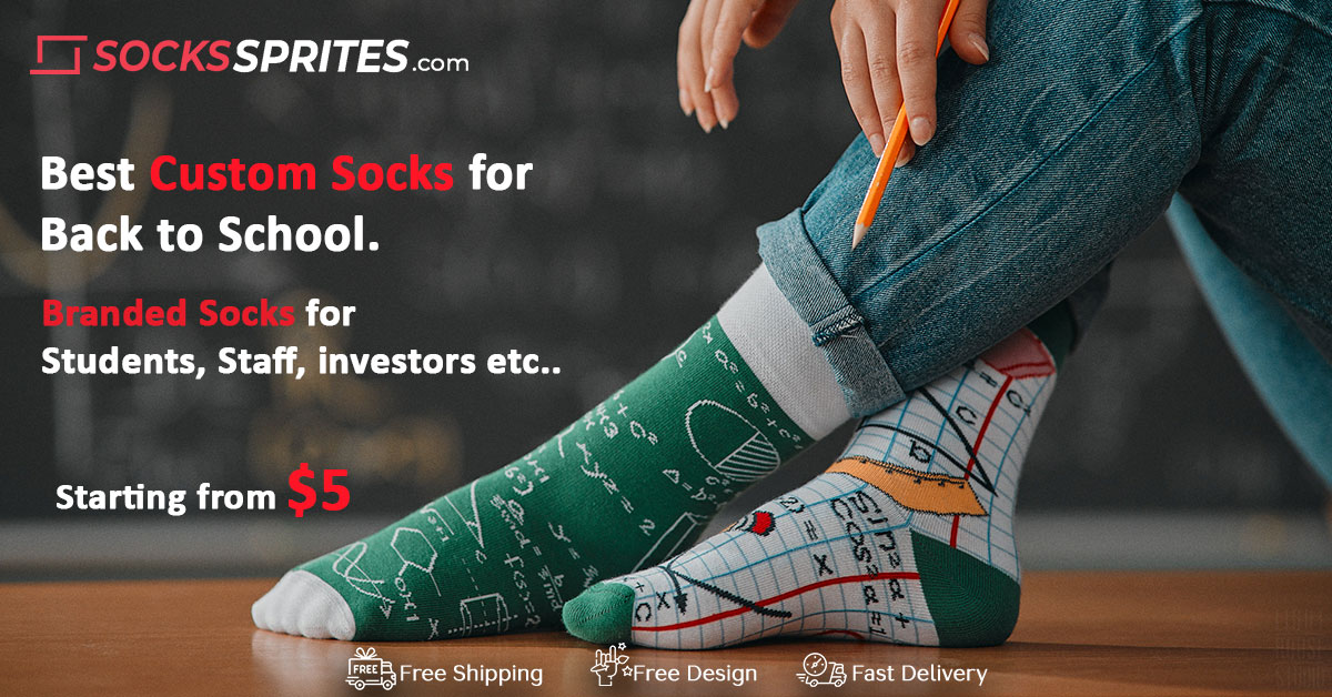 Elevate School Spirit with Custom Branded Socks from Socks Sprites!