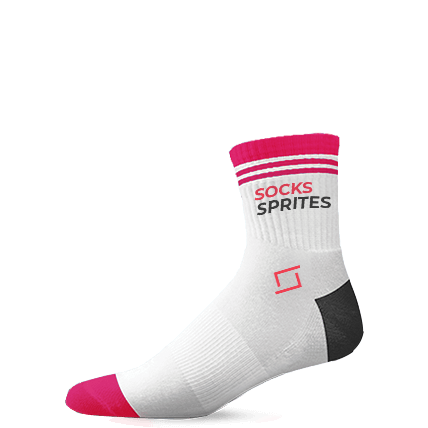 Basic Athletic High Ankle Sock ready to customize