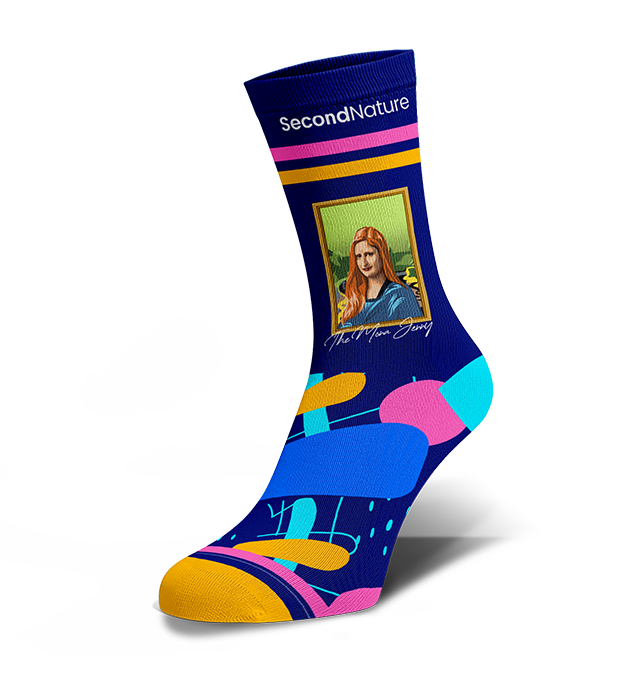 Customized Branded Digital Printed Crew Socks