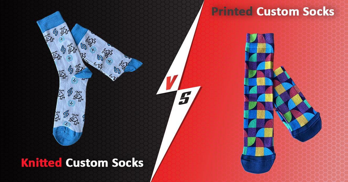 Knitted Custom Socks vs. Printed Custom Socks