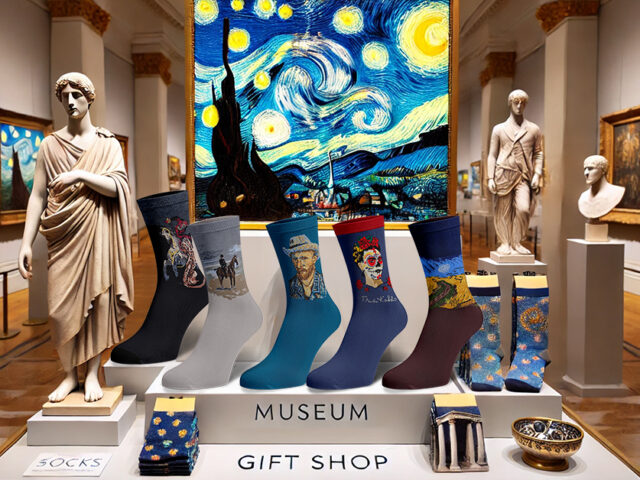 Socks as Art: The Perfect Souvenir for Museums, Galleries, and Tourist Attractions