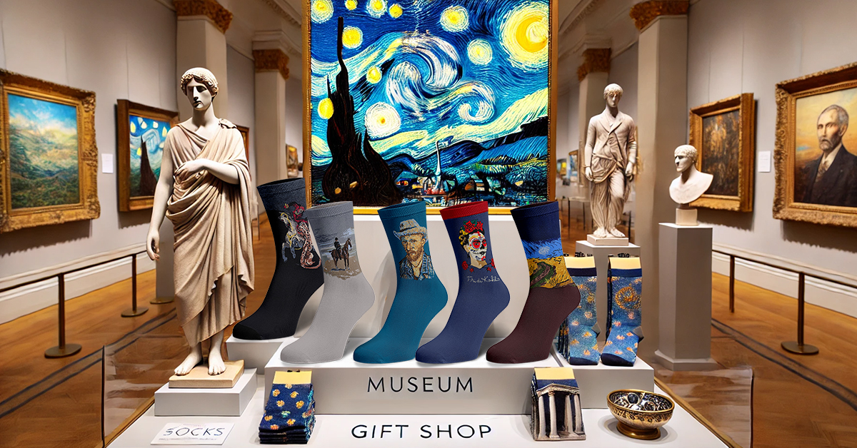 Socks as Art: The Perfect Souvenir for Museums, Galleries, and Tourist Attractions